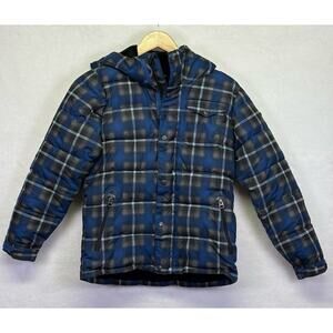 Burton Boys Traverse Ski/Snowboard Heavy Jacket with Hood Plaid Size Youth S (8)